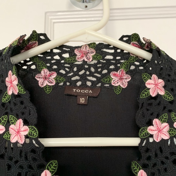 Tocca embroidered 100% Silk jacket Size 10 - Picture 4 of 8